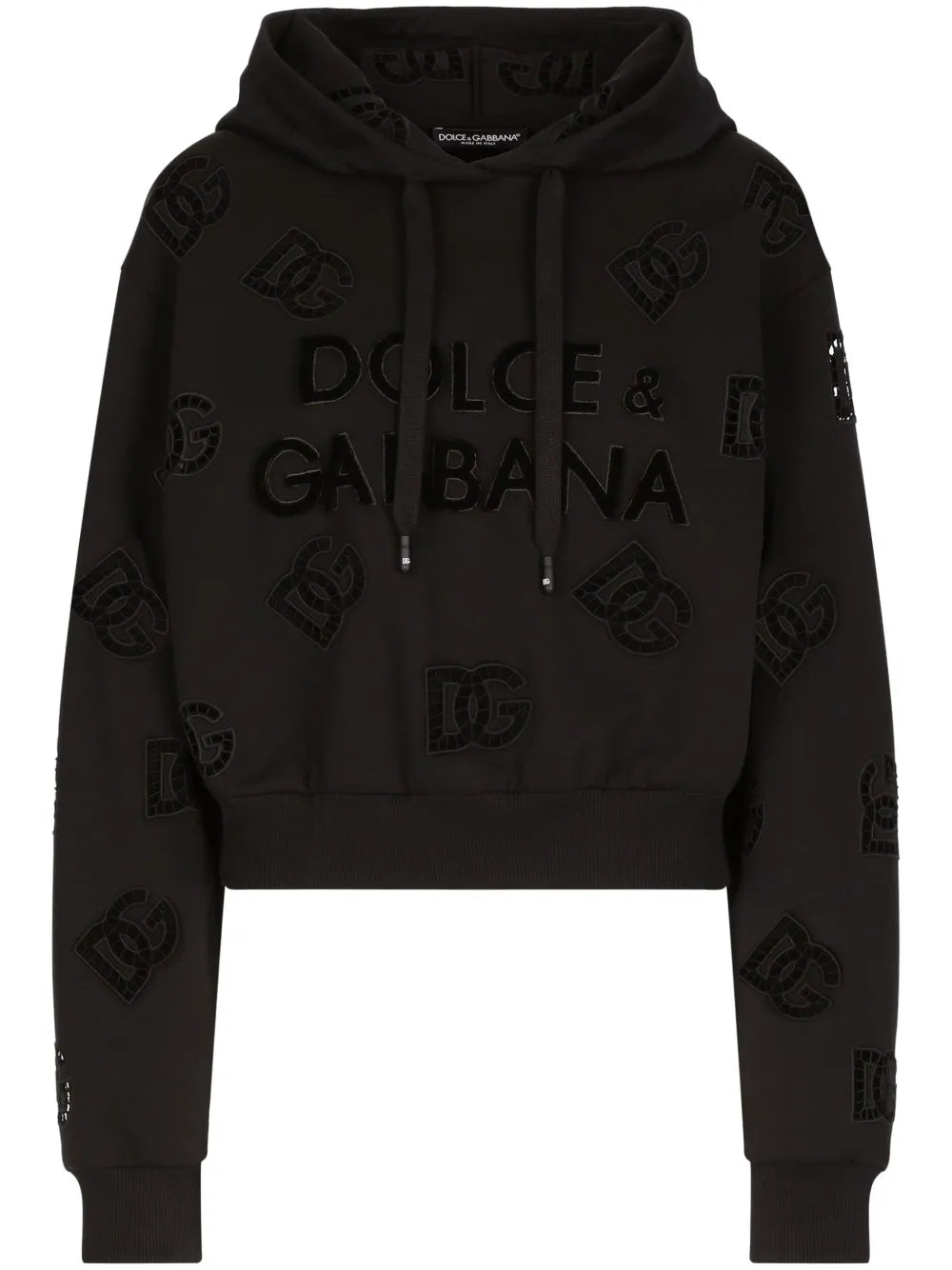 Logo-Perforated Cotton-Blend Hoodie