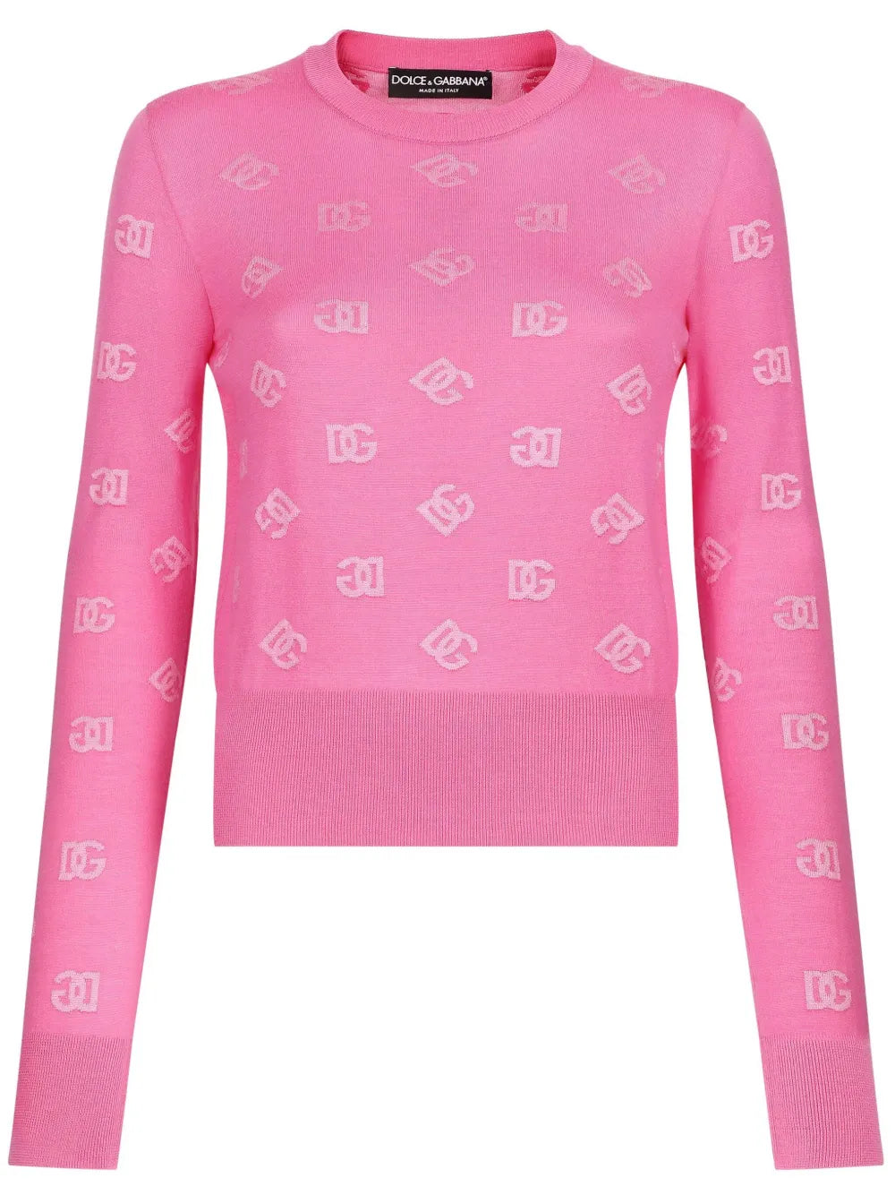 Logo-Jacquard Crew-Neck Jumper