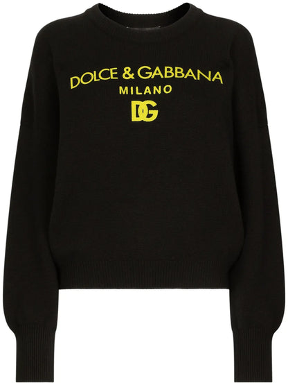 Logo-Print Cashmere Jumper