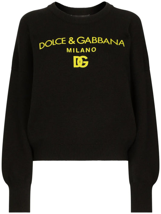 Logo-Print Cashmere Jumper