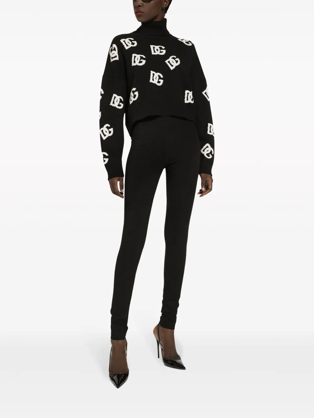 Intarsia-Knit Logo Virgin Wool Jumper