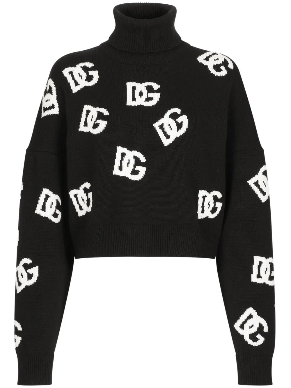 Intarsia-Knit Logo Virgin Wool Jumper