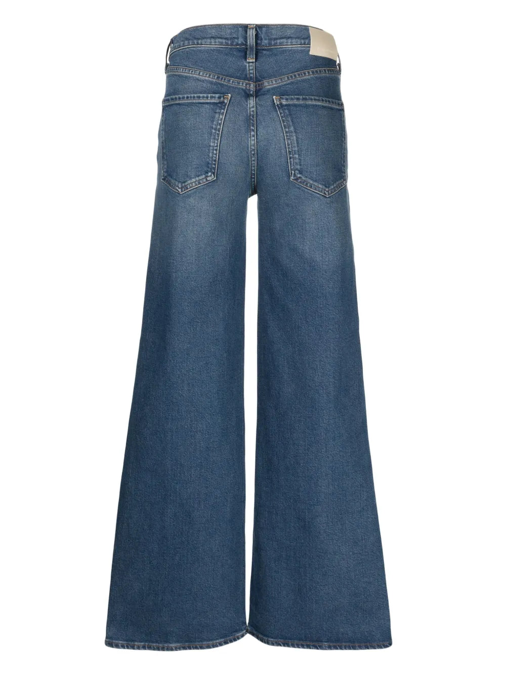 Loli Logo-Patch Wide-Leg Jeans
