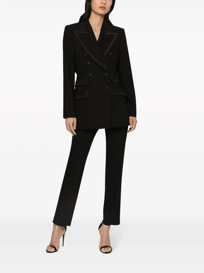Twill Double-Breasted Blazer