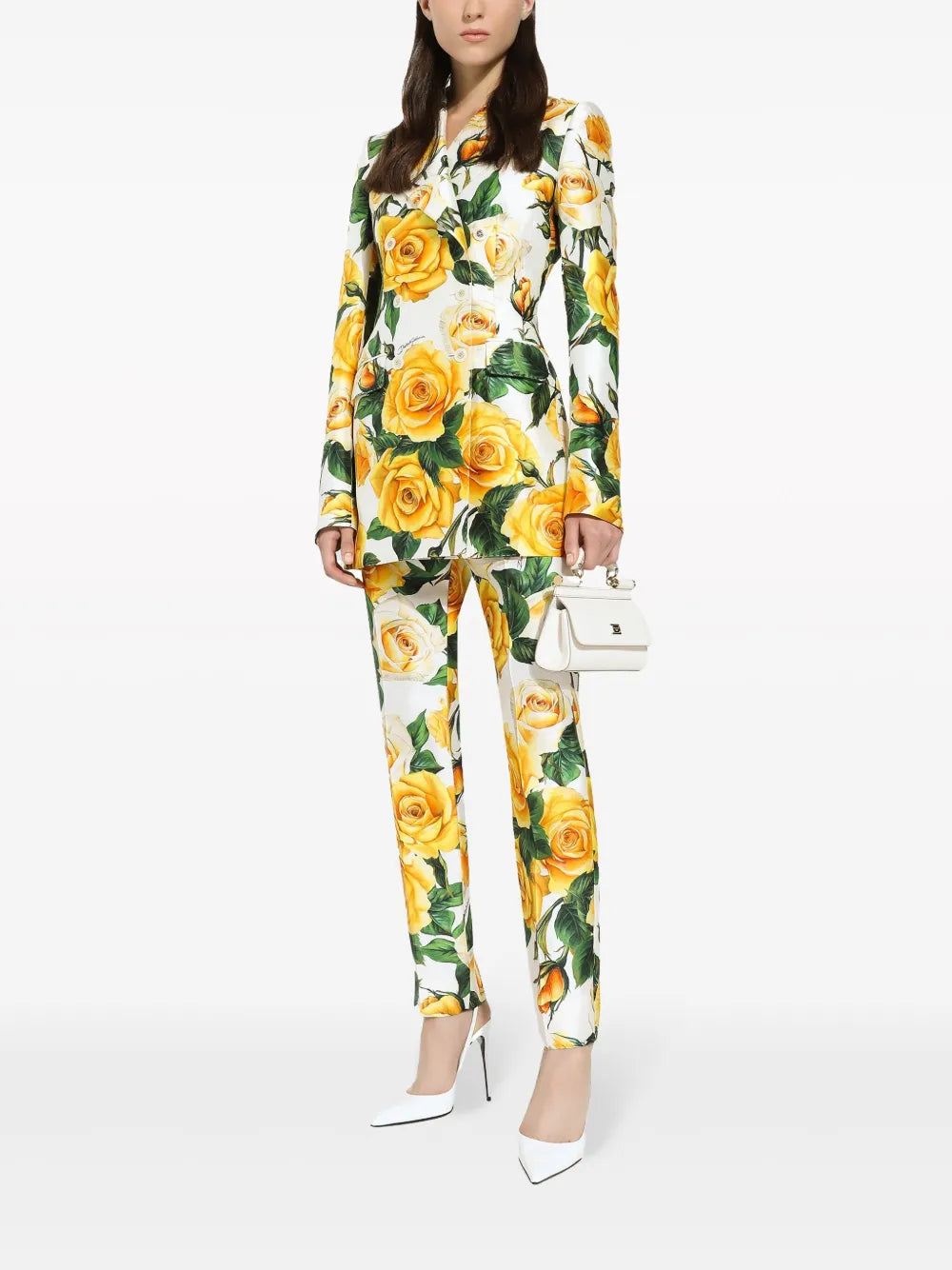 Turlington Rose-Print Blazer