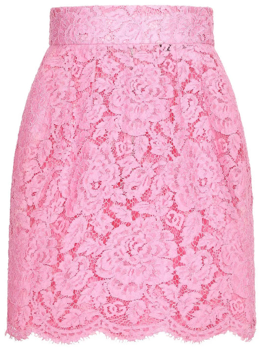 Floral Lace Miniskirt