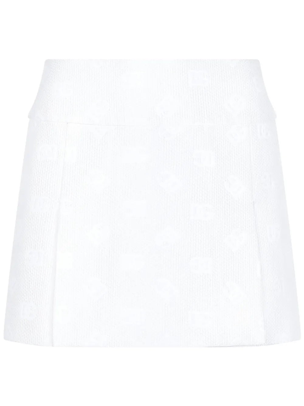 Dg Logo-Jacquard Miniskirt