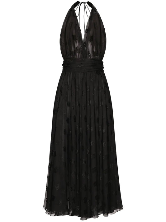 Dg-Print Midi Dress