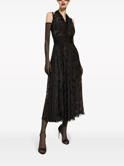 Dg-Print Midi Dress