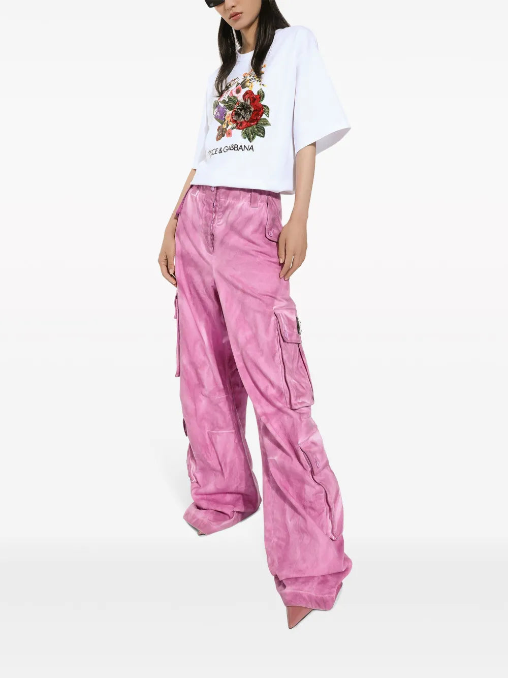 Floral-Print Cotton-Blend T-Shirt