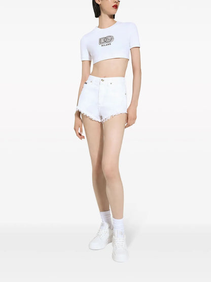 Logo-Print Cotton-Blend T-Shirt