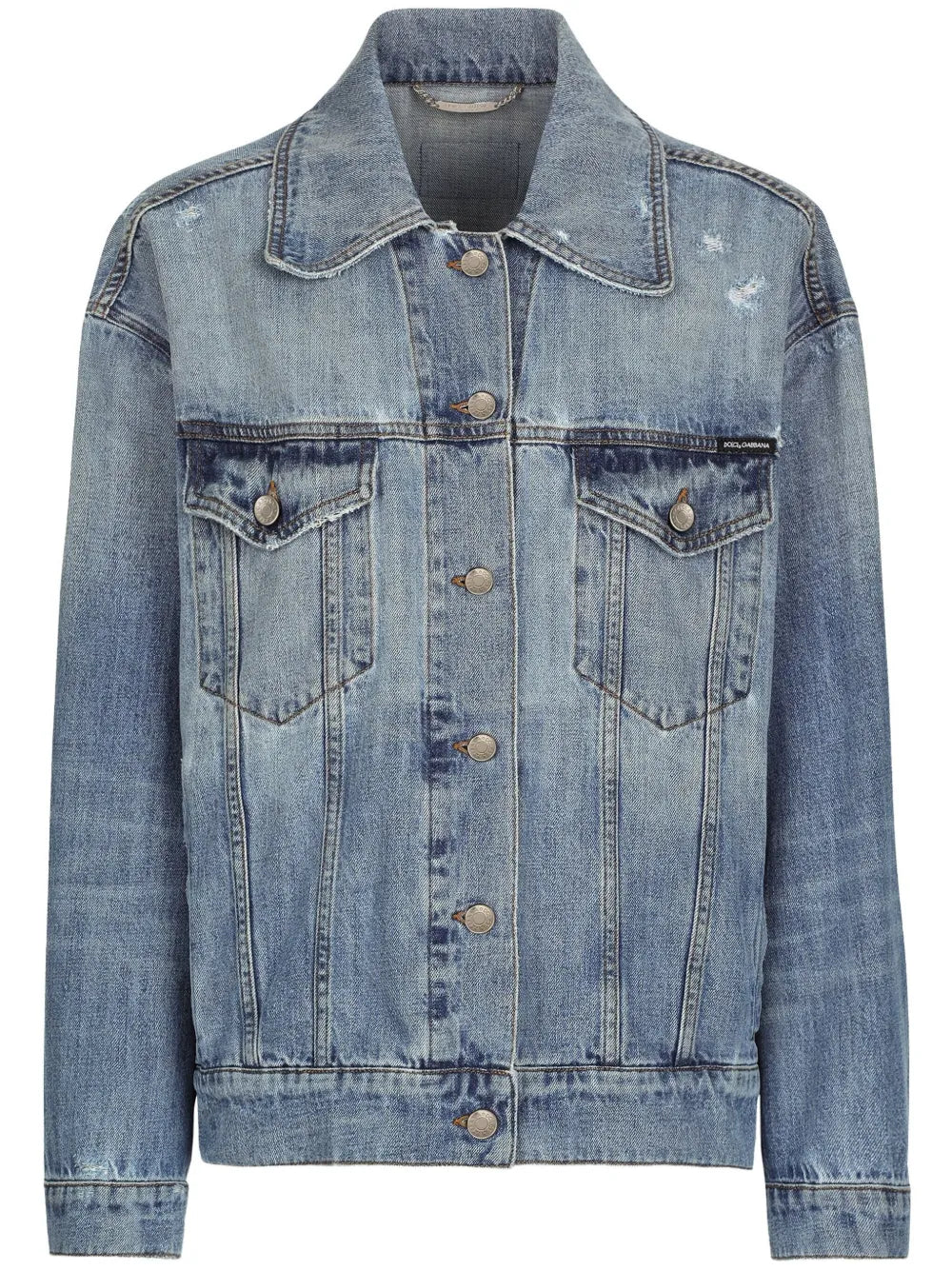 Logo-Patch Cotton Denim Jacket