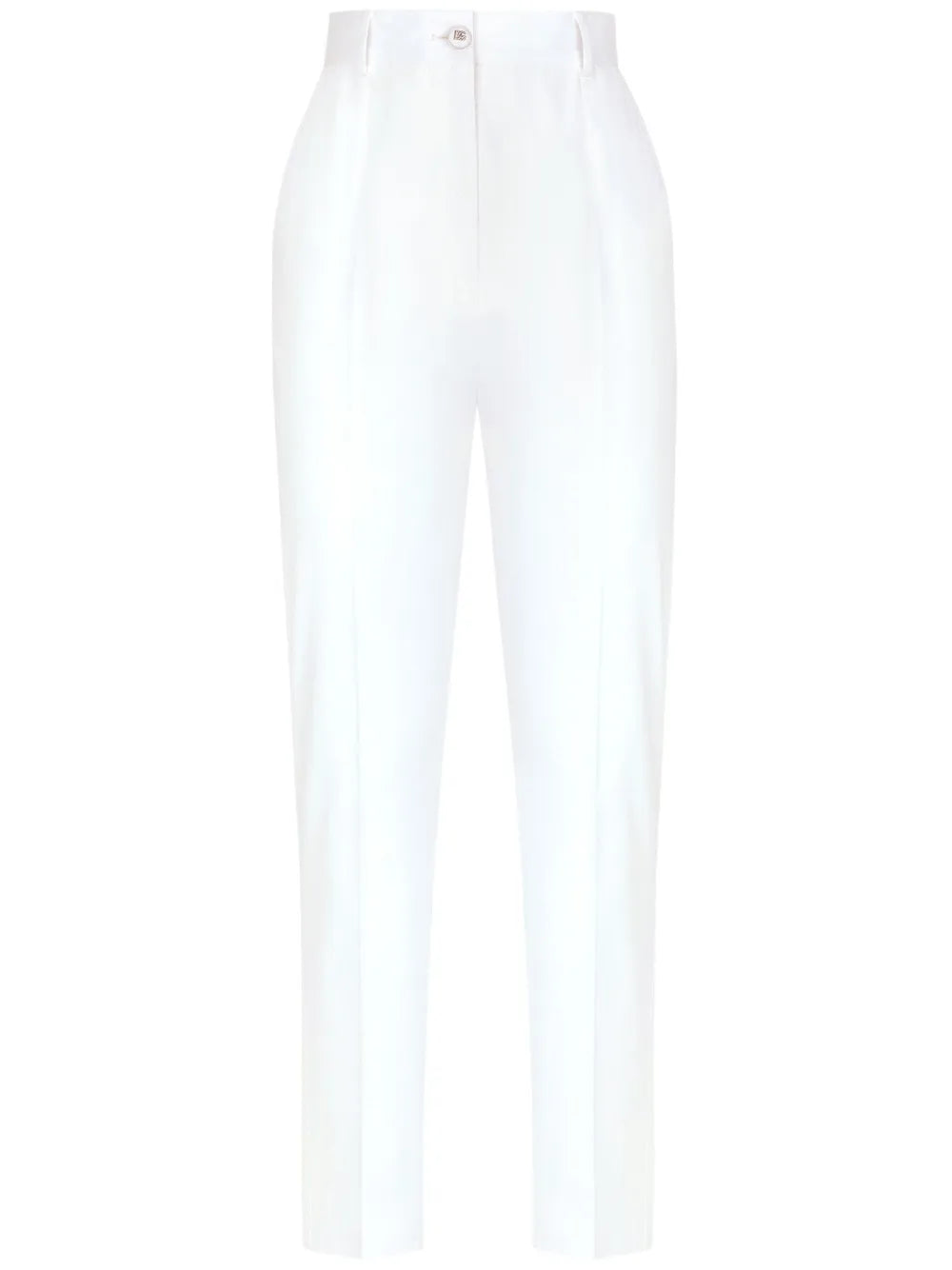 High-Waisted Gabardine Trousers