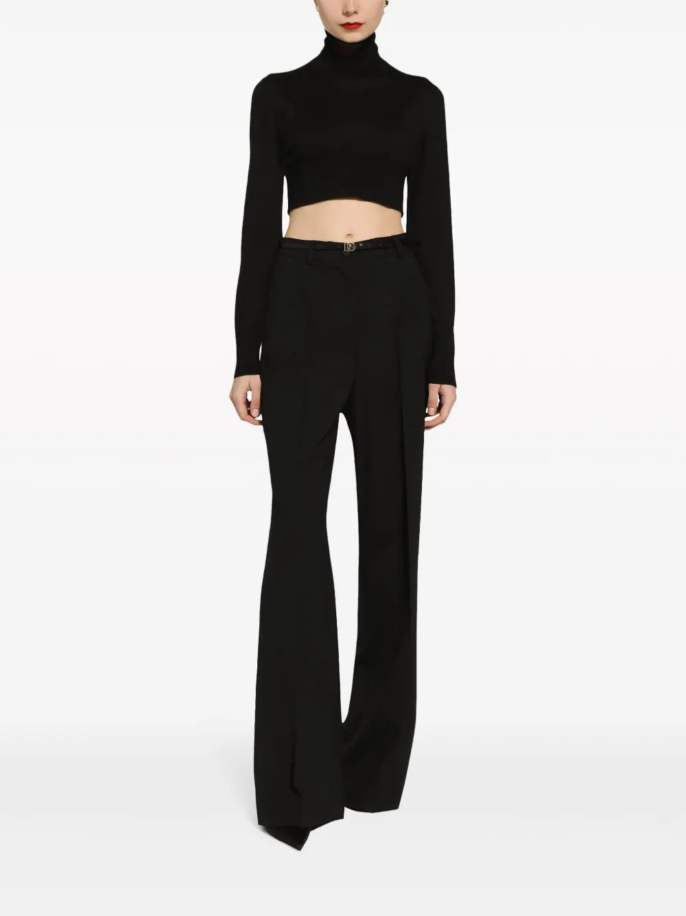 Pressed-Crease Palazzo Pants