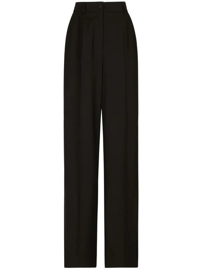 Pressed-Crease Palazzo Pants