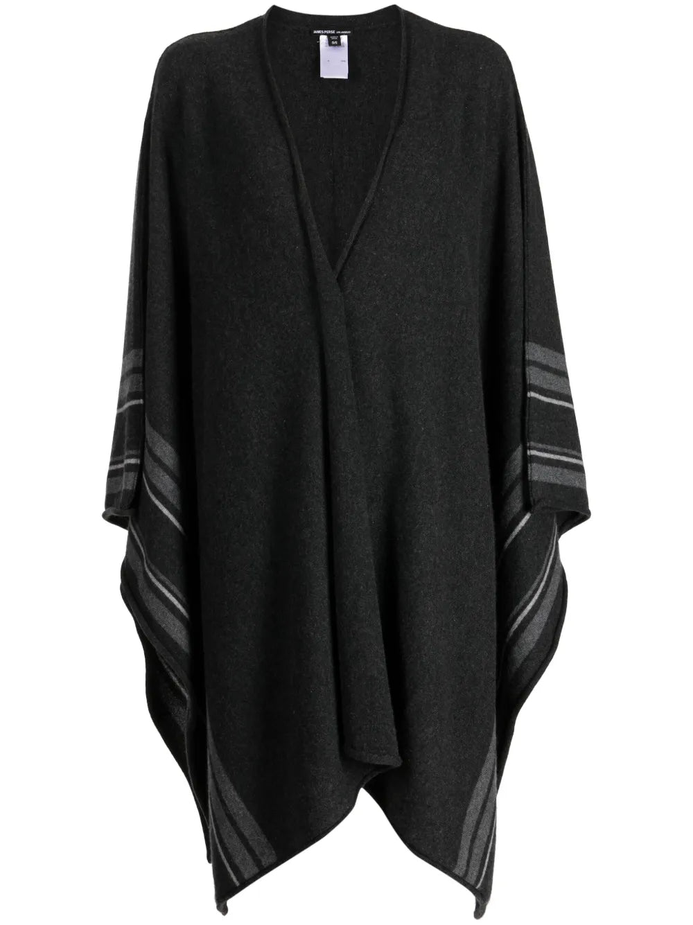 Striped Cashmere Poncho