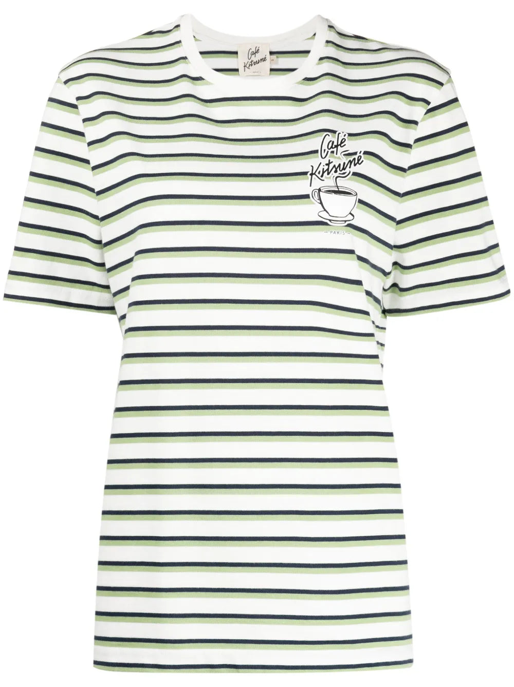Coffee Cup-Print Cotton T-Shirt
