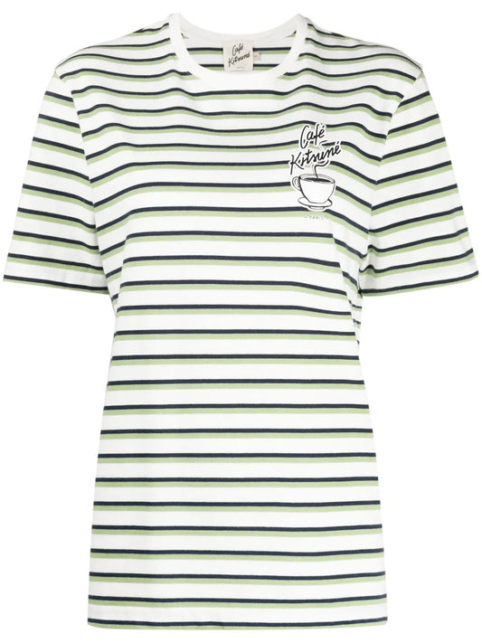 Coffee Cup-Print Cotton T-Shirt