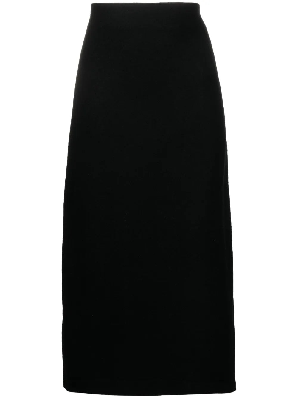 Asymmetric Wool Midi Skirt