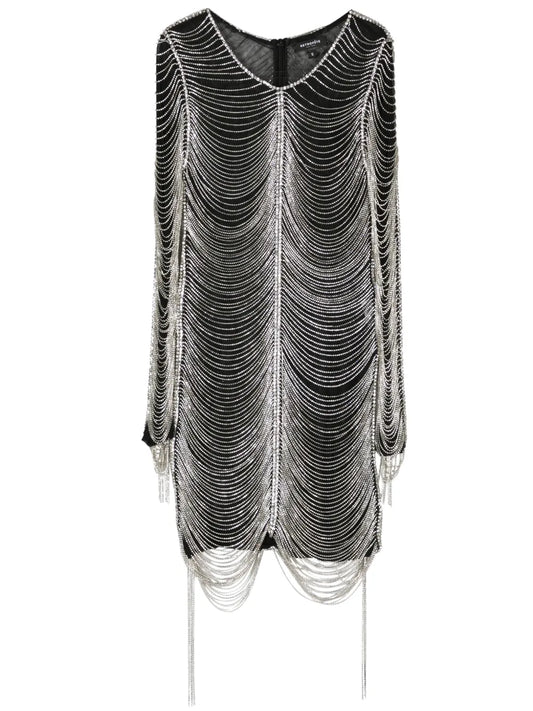 Jacqueline Crystal-Embellished Minidress