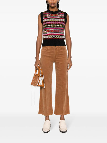Leenah Corduroy Cropped Trousers