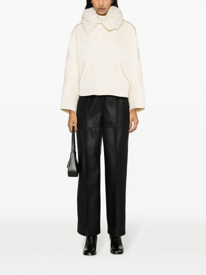 Hand-Embroidered Hooded Down Jacket