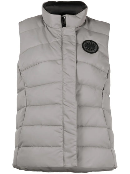 Freestyle Logo-Appliqué Satin Gilet