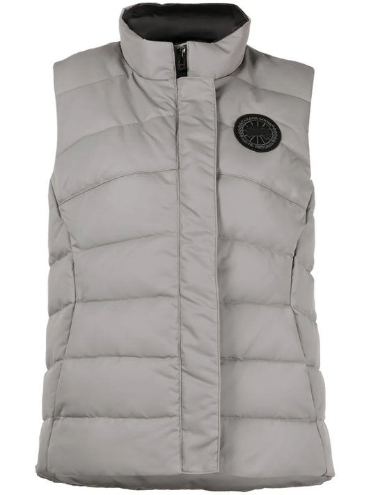 Freestyle Logo-Appliqué Satin Gilet