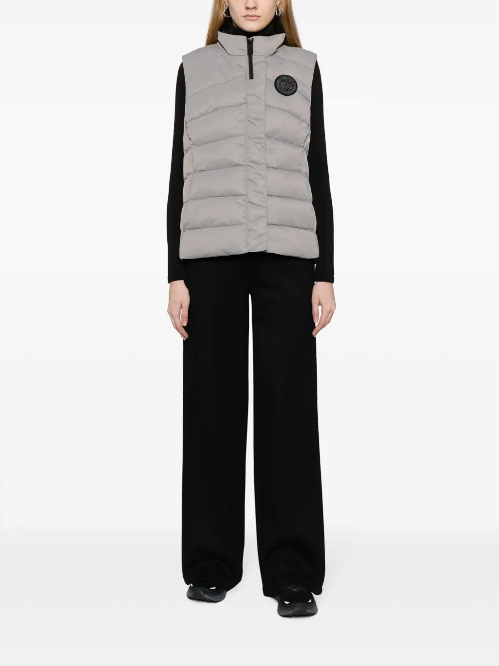 Freestyle Logo-Appliqué Satin Gilet