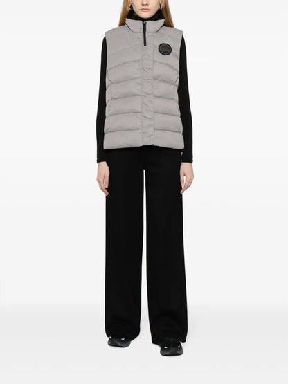 Freestyle Logo-Appliqué Satin Gilet