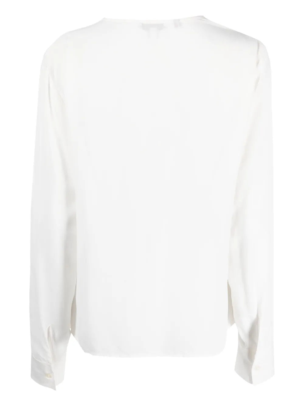 V-Neck Long-Sleeved Blouse