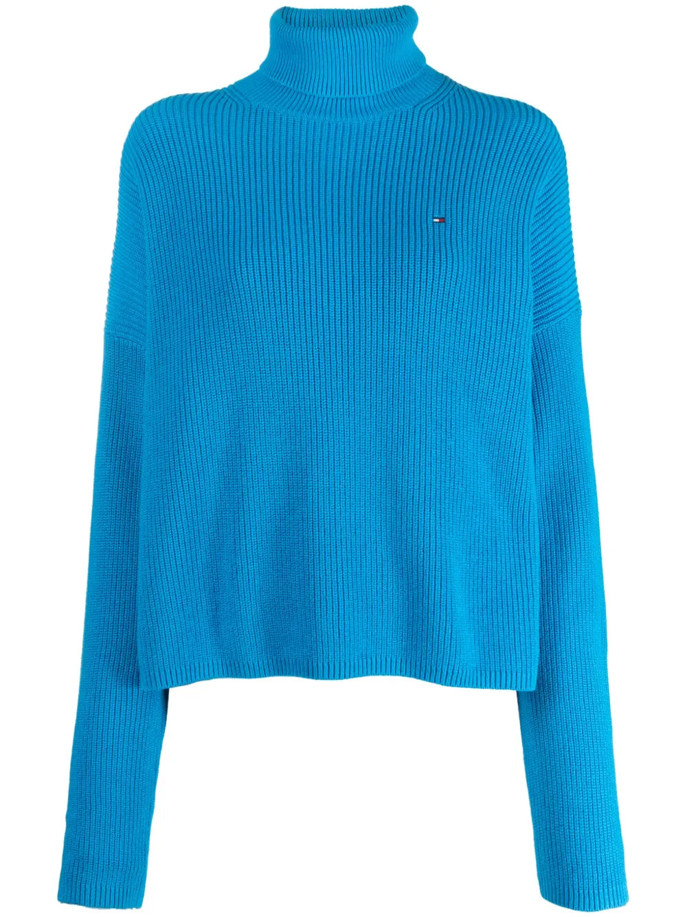 Roll-Neck Cotton Jumper