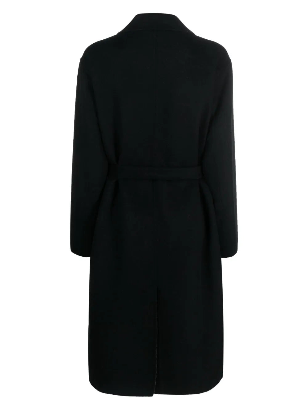 Monogram-Jacquard Belt Wool-Blend Coat