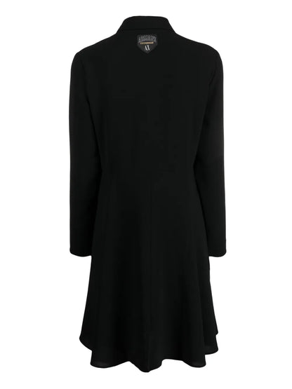 Logo-Patch Flared Dress