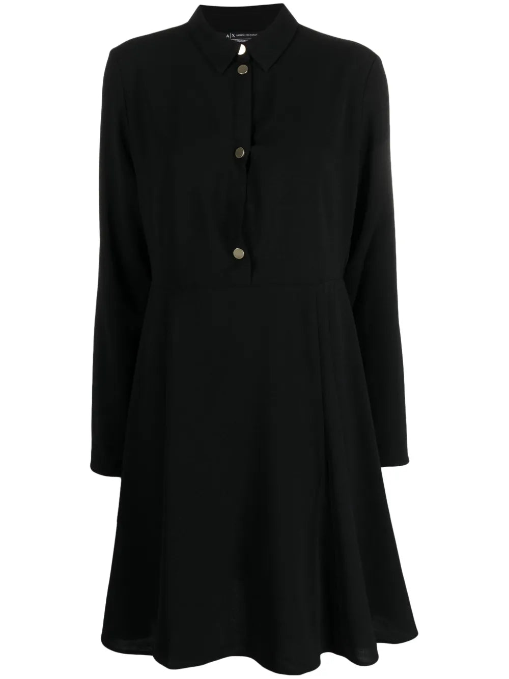 Logo-Patch Flared Dress