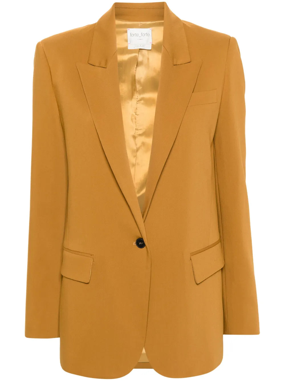 Single-Breasted Notched-Lapel Blazer