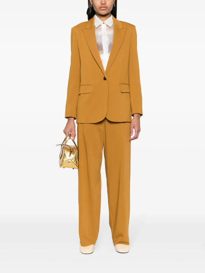 Single-Breasted Notched-Lapel Blazer