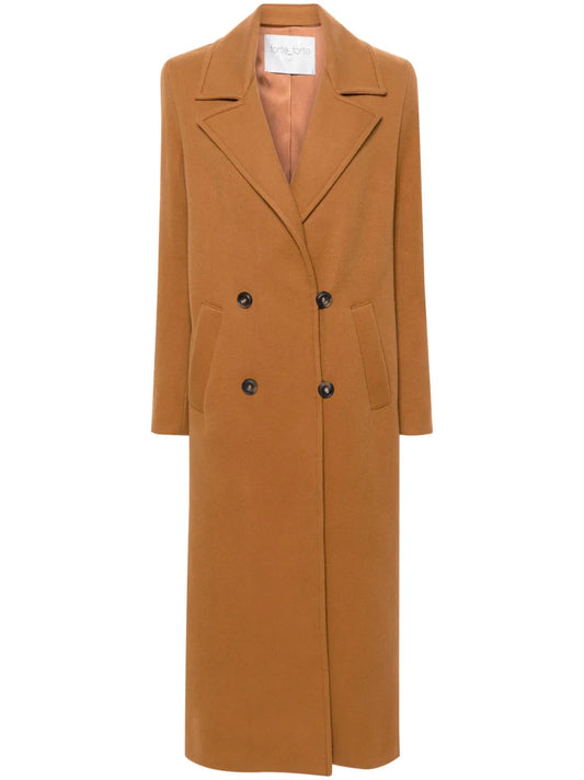 Double-Breasted Virgin Wool Maxi Coat