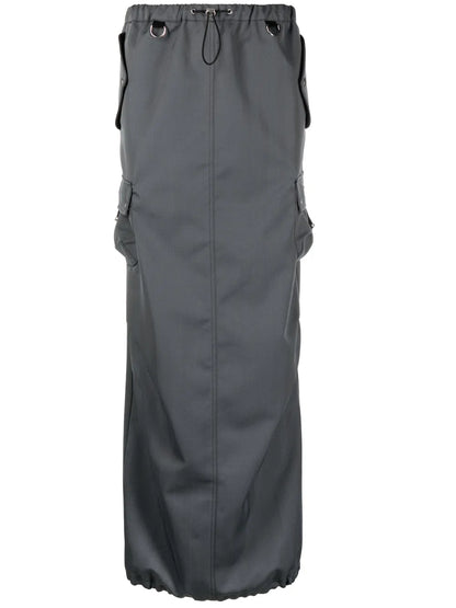 Tailored Maxi Cargo Skirt