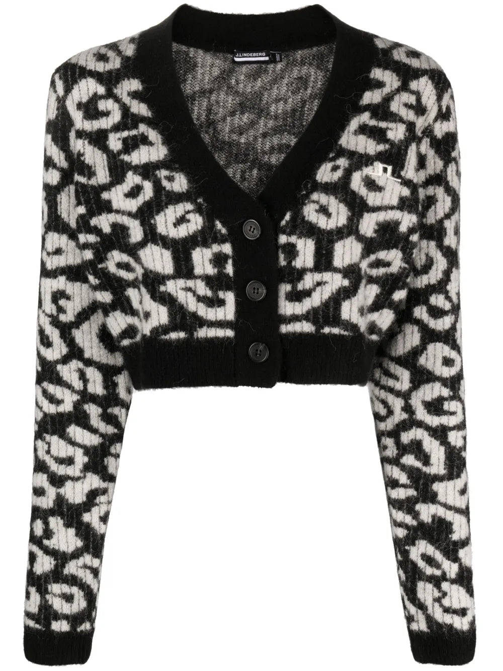 Mallory Patterned Intarsia-Knit Cardigan