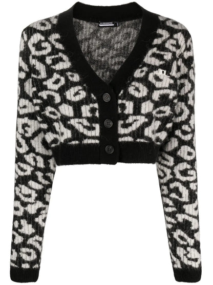 Mallory Patterned Intarsia-Knit Cardigan