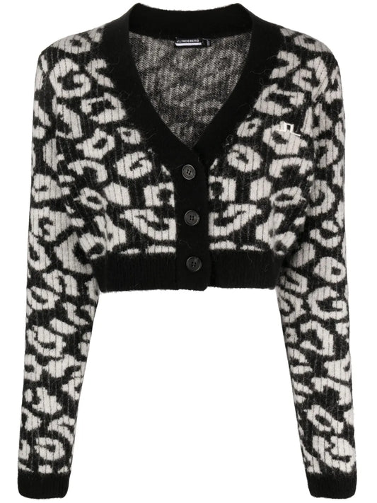 Mallory Patterned Intarsia-Knit Cardigan