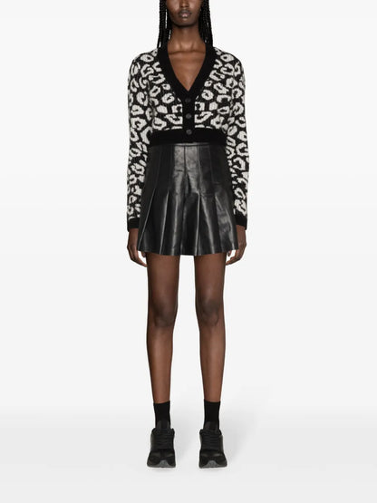 Mallory Patterned Intarsia-Knit Cardigan