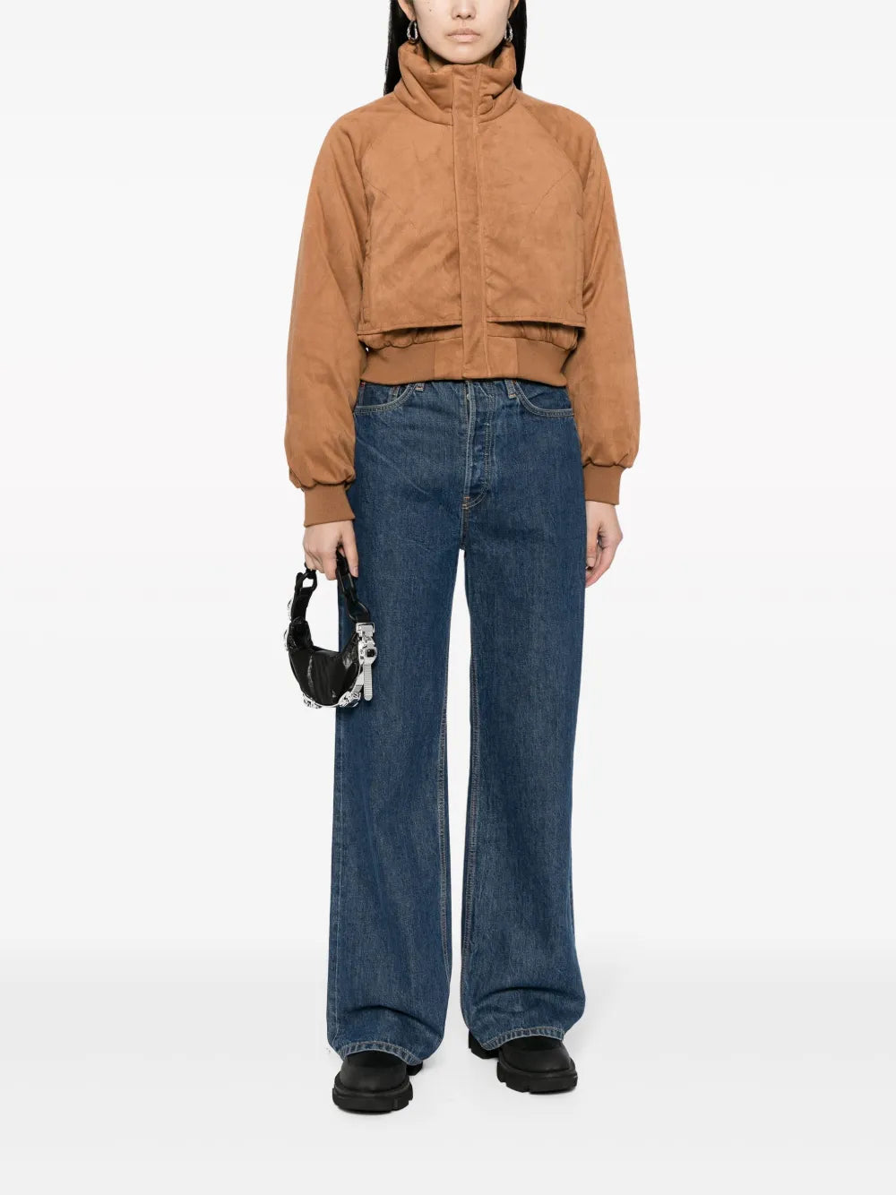 Logo-Appliqué Cropped Jacket