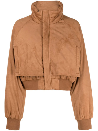 Logo-Appliqué Cropped Jacket