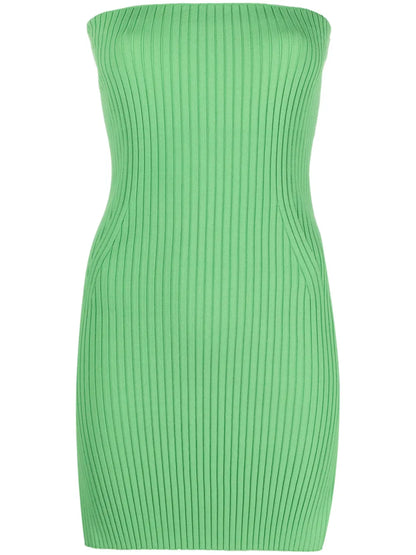 Brynn Ribbed-Knit Strapless Top