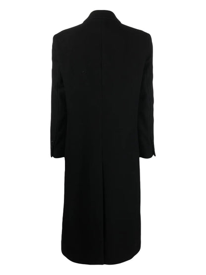 Double-Breasted Felt Wool Coat