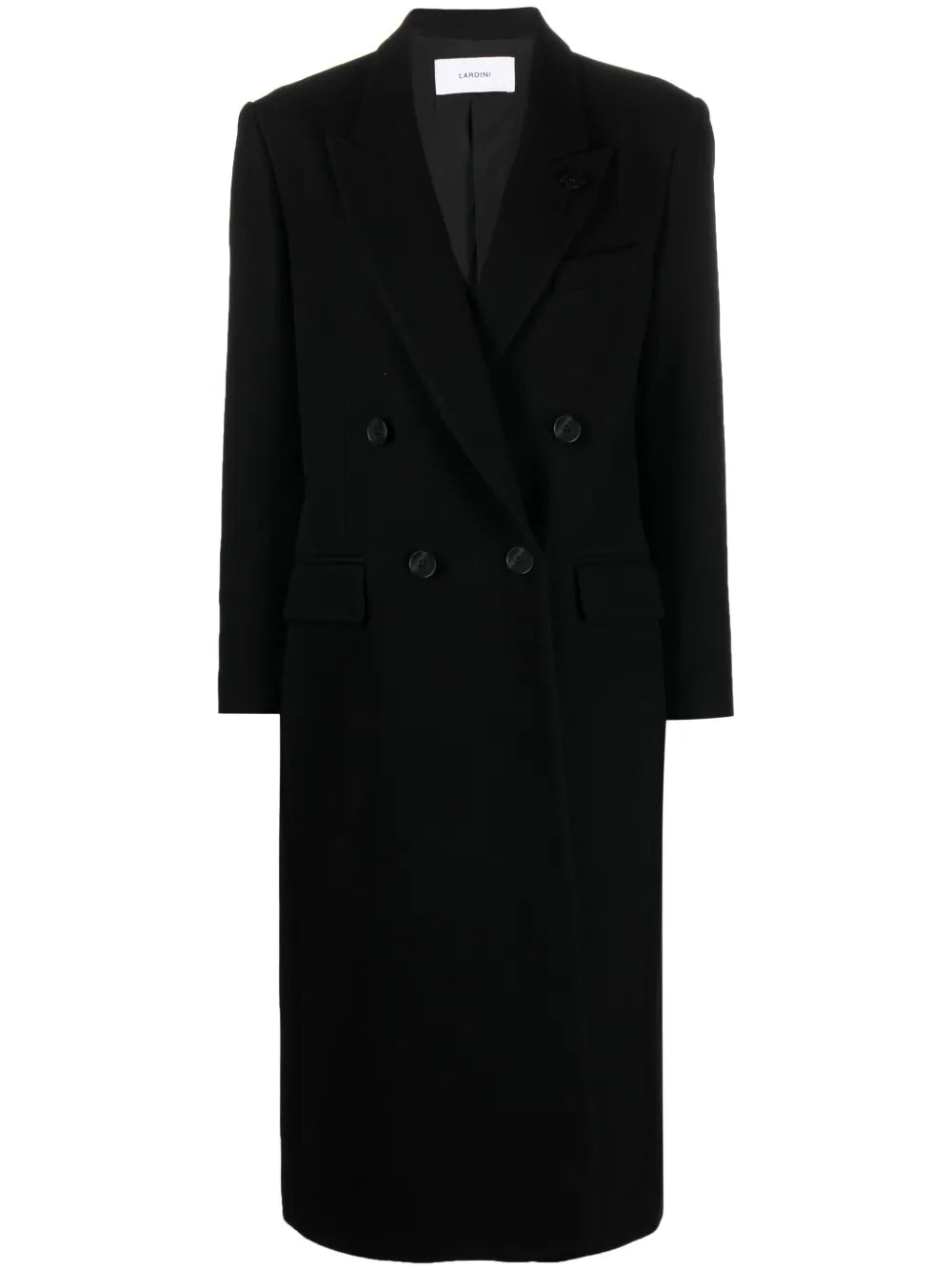 Double-Breasted Felt Wool Coat
