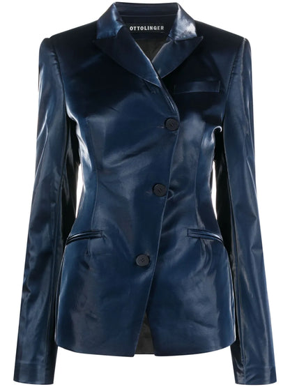 Lacquer-Coated Harness Blazer
