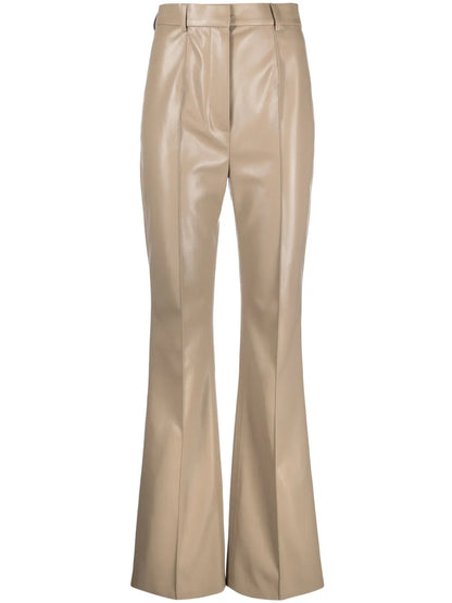 Leena High-Waist Straight-Leg Trousers